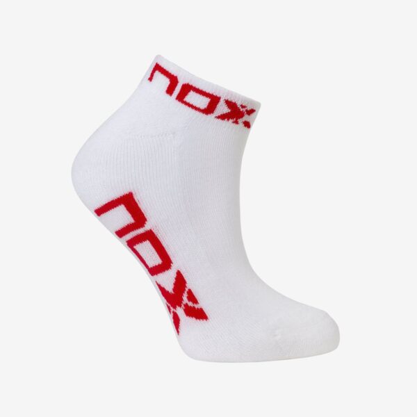 NOX - Pack of performance ankle socks Pinkies – white/red